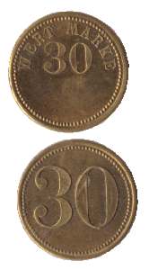 gr��eres Bild - Geld Wertmarke       1930