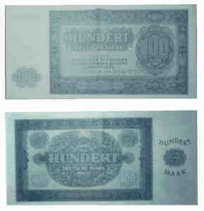 gr��eres Bild - Geldnote DDR 1948 100