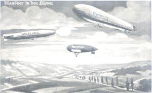 gr��eres Bild - Postkarte Luftschiff 1915