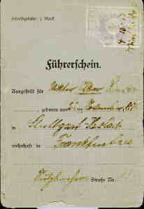 gr��eres Bild - F�hrerschein 1913 Wiesbad
