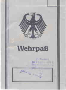 gr��eres Bild - Wehrpass Bundeswehr 1961