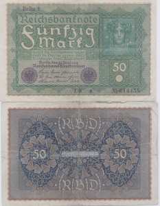 gr��eres Bild - Geldnote 1919-1922 DR  50