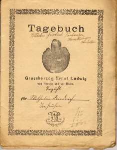 gr��eres Bild - Schulheft Tagebuch   1921