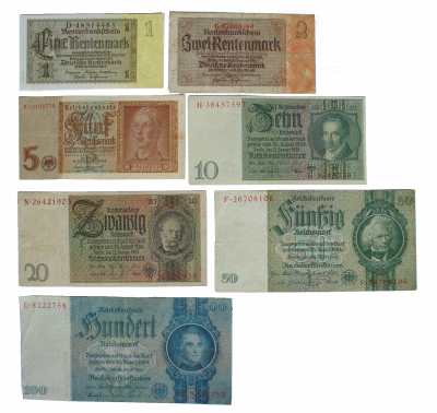 gr��eres Bild - Geldnote 1937-1945 DR Sat