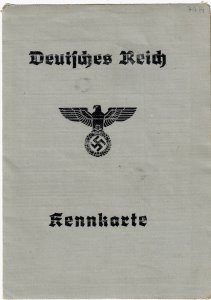 gr��eres Bild - Ausweis Reichskennkarte 1