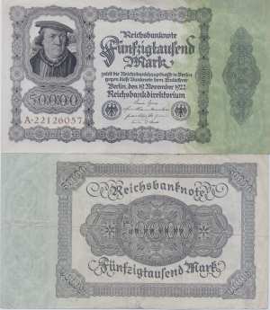 gr��eres Bild - Geldnote 1922-1923 DRT 50