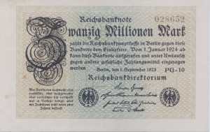 gr��eres Bild - Geldnote 1923-1923 DR 20M