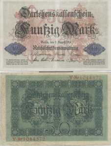 gr��eres Bild - Geldnote 1914-1922 DR  50