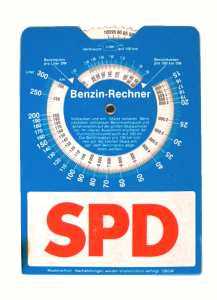 gr��eres Bild - Kfz Parkscheibe SPD  1997