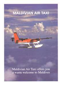 gr��eres Bild - Prospekt Luftfahrt Maldiv
